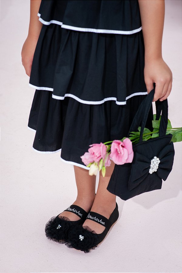 Bolsa Puffer Maxi Laço Preto Pituchinhus