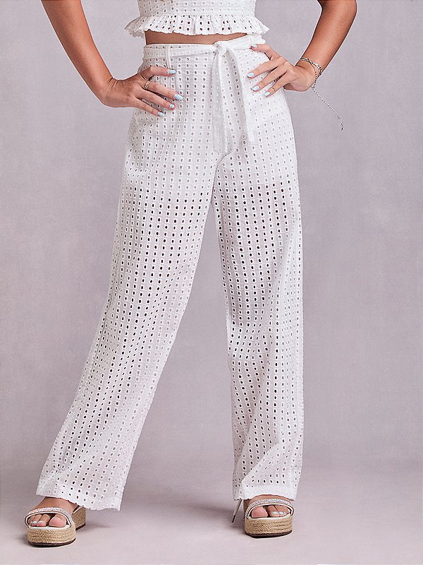 Calca Laise Teen Off White I Am