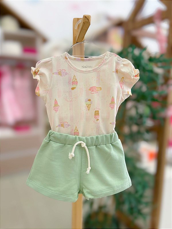 Conjunto Bebe Sorvete Nini Bambini