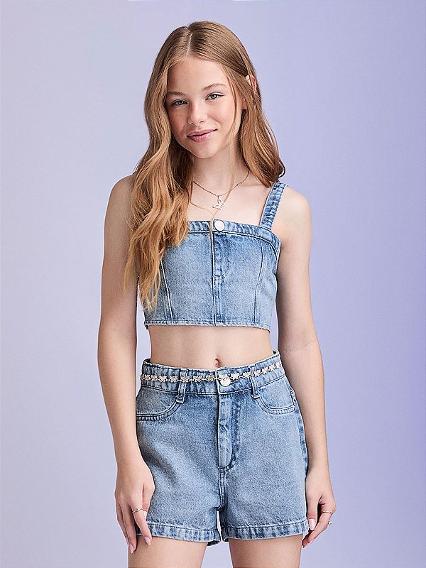 Top Jeans Teen Azul Claro I Am