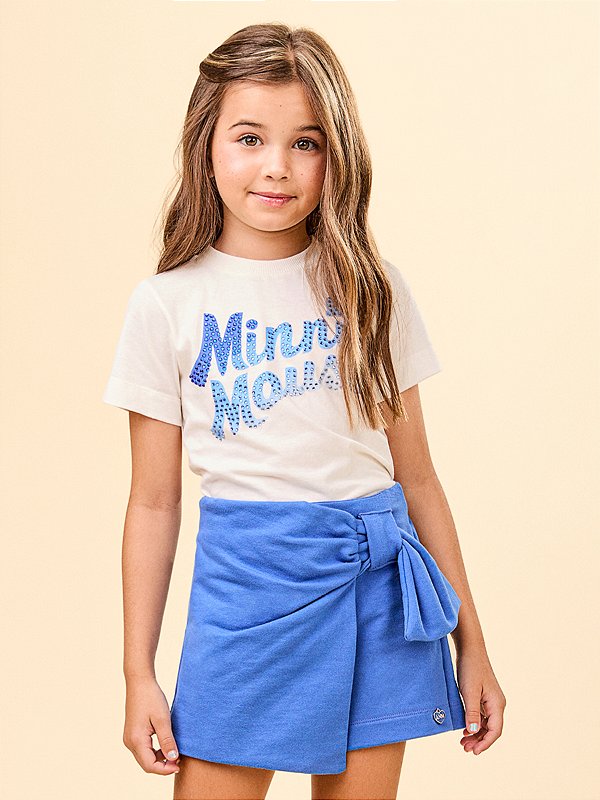 Shorts Saia Infantil Laco Azul Realeza Anime