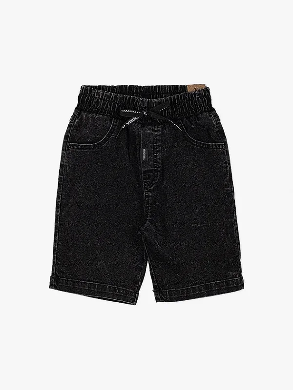 Bermuda Infantil Jeans Preto