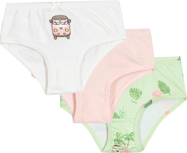 Kit Calcinha Infantil Kombi Nini Bambini