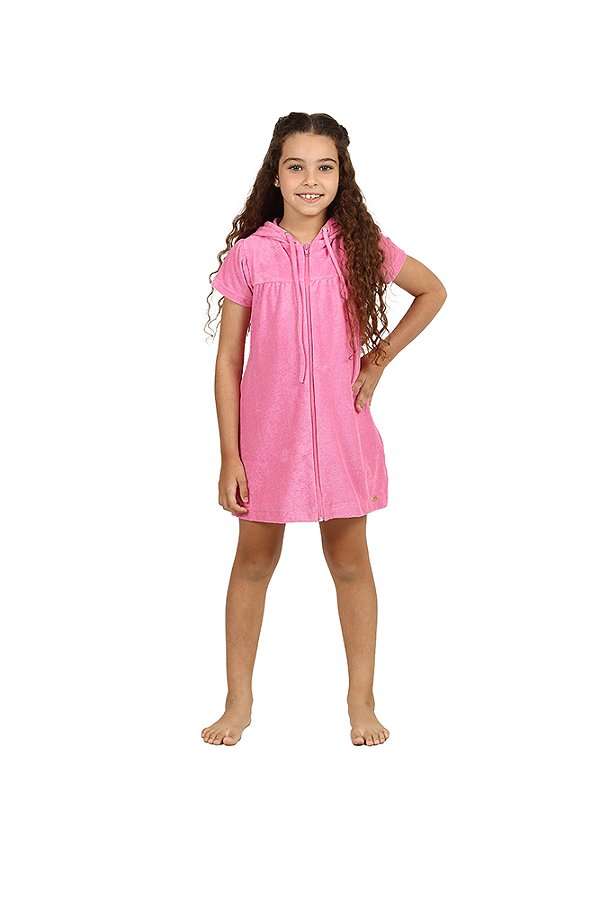 Roupao Kids Rosa Escuro Siri