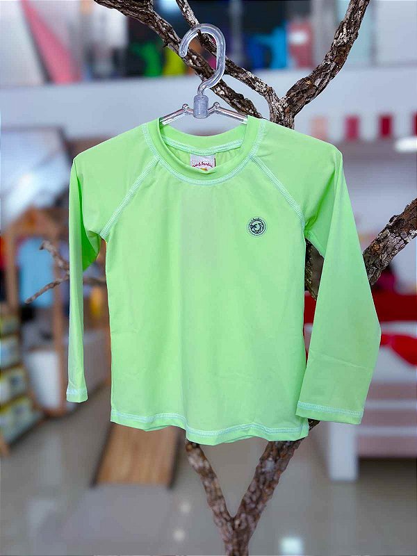 Blusa Proteção Solar Infantil Verde Nini Bambini