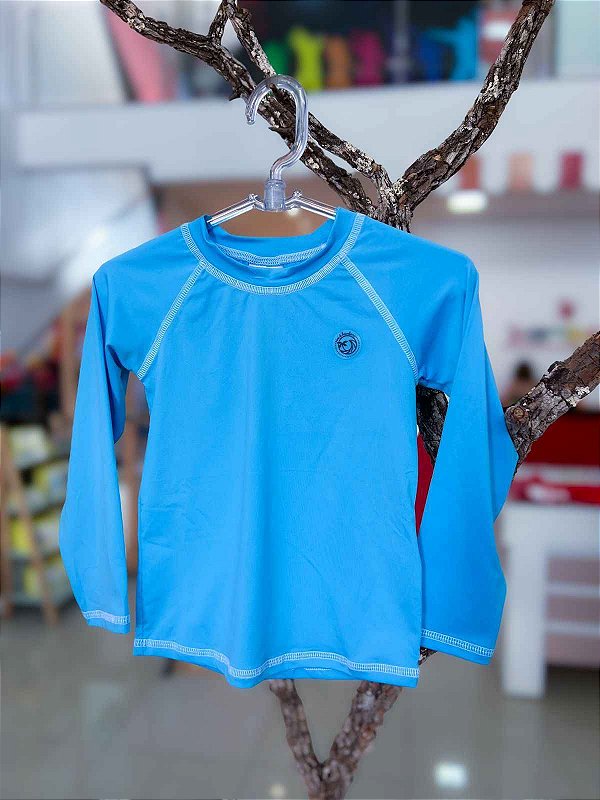 Blusa Proteção Solar Infantil Azul Nini Bambini