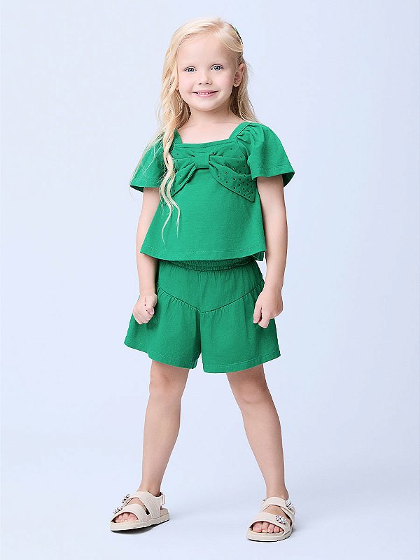 Conjunto Infantil Laise Verde Pure Momi