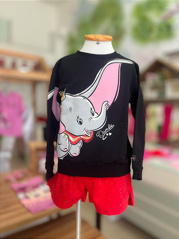 Casaco Infantil Moletom Dumbo Momi