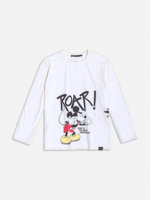 T-shirt Ml Mickey E Dino Youccie
