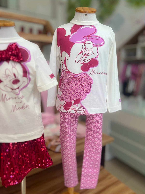Conjunto Infantil Minnie Pink Anime