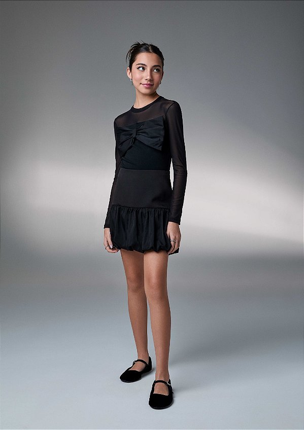 Cropped Com Laco Teen Preto