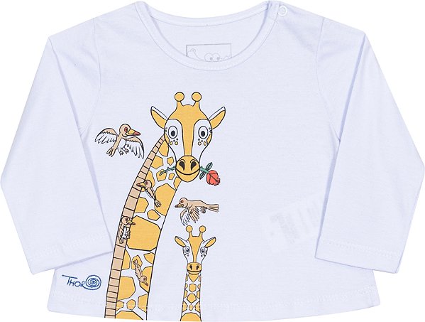 Blusa Infantil Girafa
