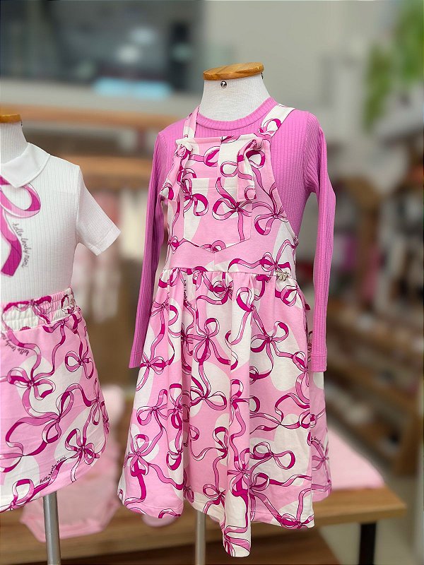 Salopete Infantil Lacos Rosa Momi