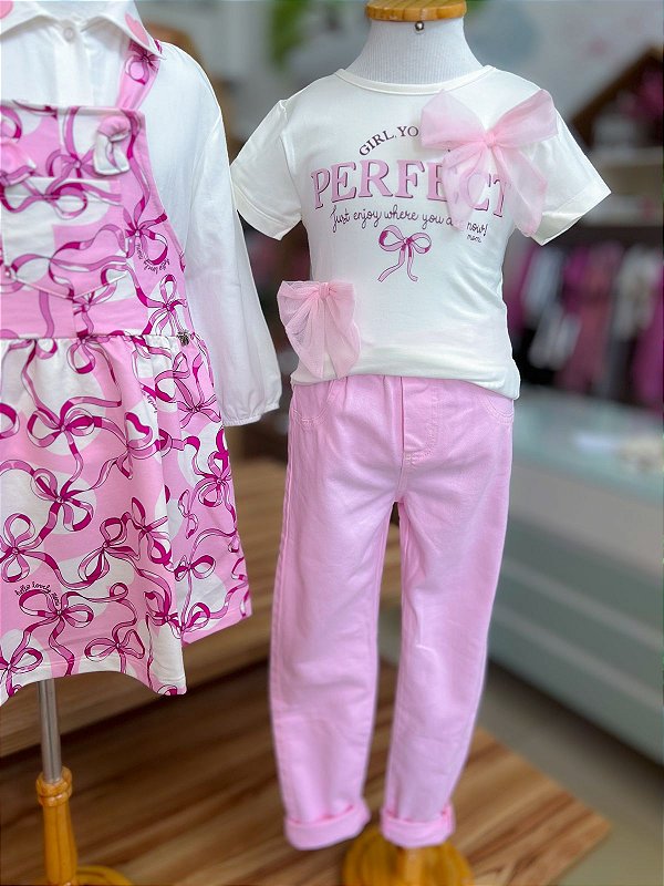 Blusa Infantil Com Lacos De Tule Momi
