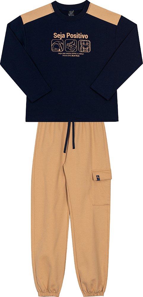 Conjunto Moletom Seja Positivo