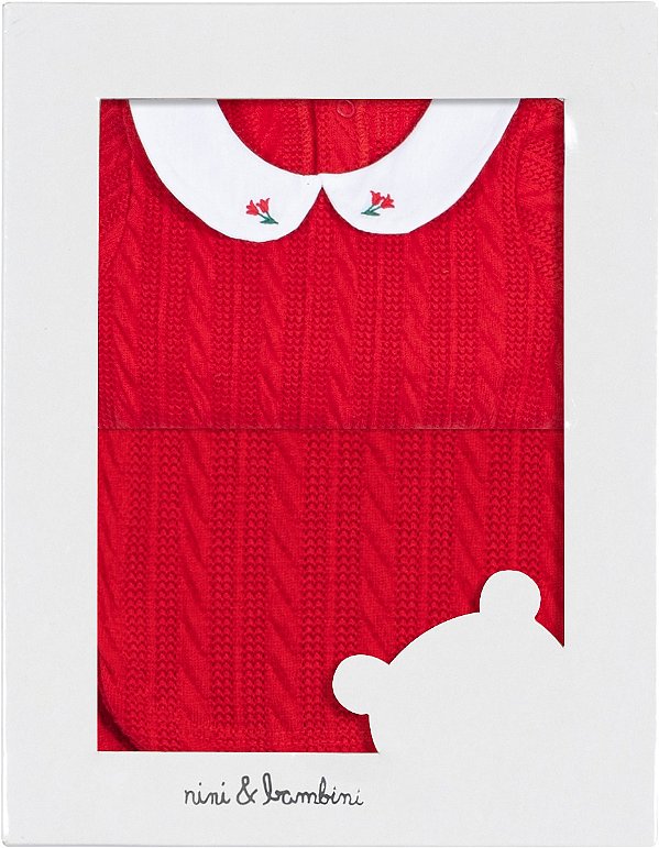 Kit Manta E Macacão Bebe Vermelho