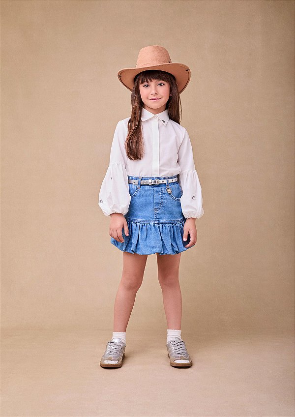 Camisa Infantil Pedrarias Off White Anime