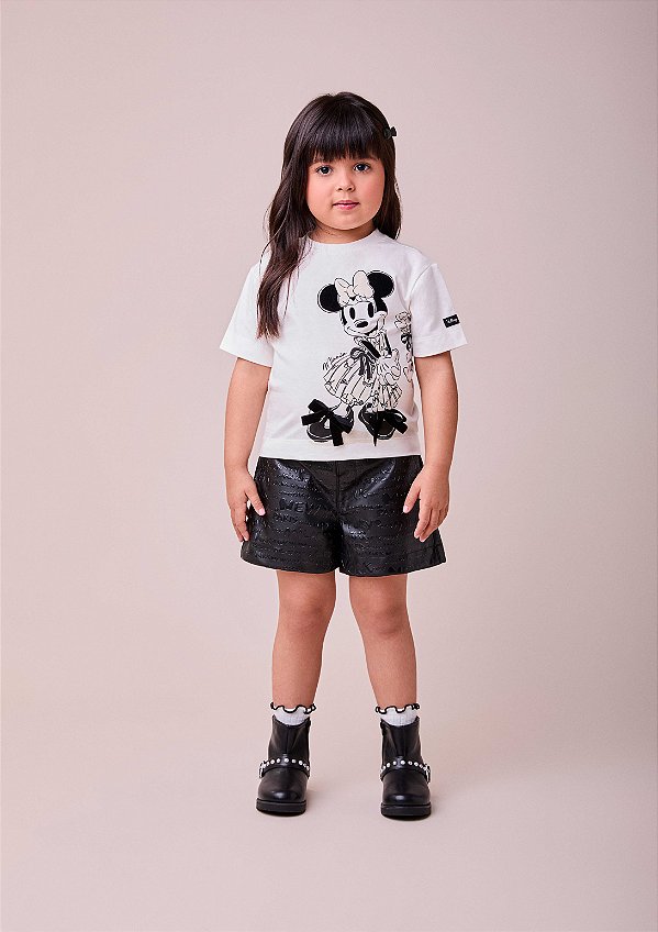 Blusa Infantil Minnie E Mickey Perola Anime