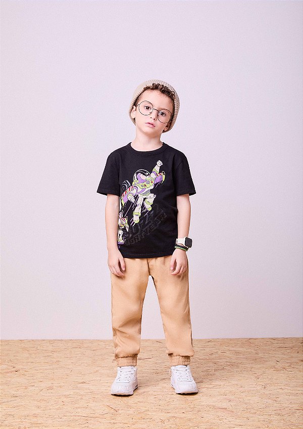 Calca Infantil De Sarja Argila Youcci