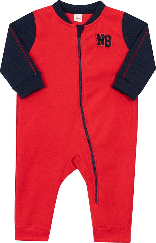 Macacão Bebe Soft Vermelho