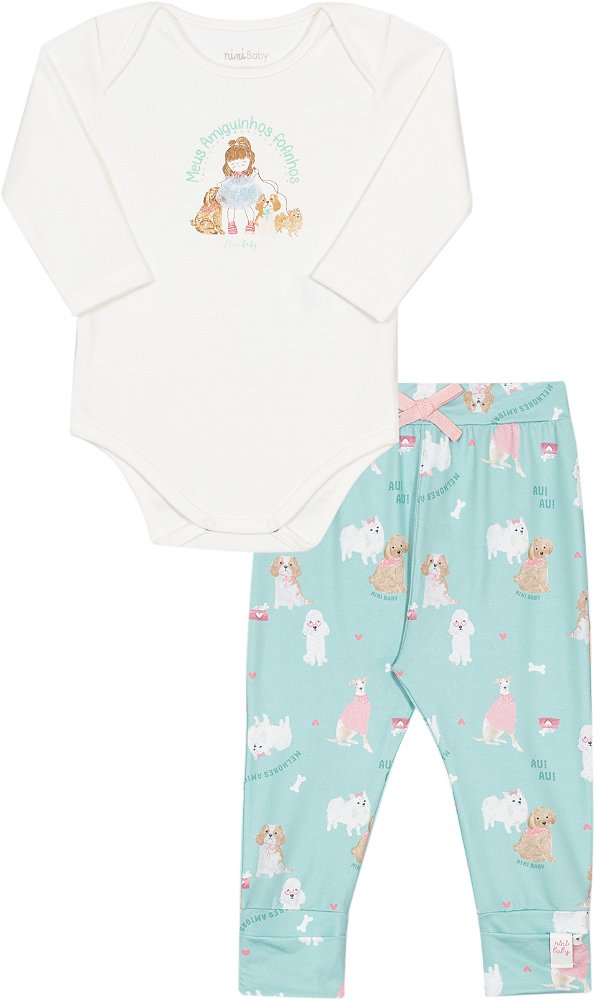 Conjunto Bebe Meus Amiguinhos Fofinhos