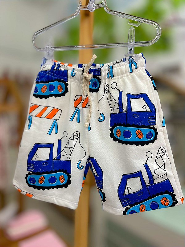 Short Infantil Escavadeira