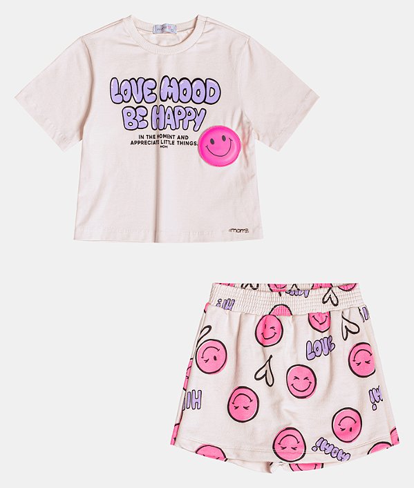 Conjunto Infantil Mood Be Happpy Momi