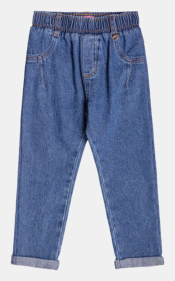 Calca Jeans Infantil Com Passante Momi