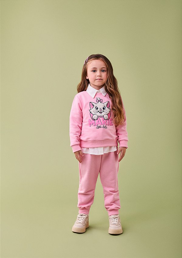 Conjunto Infantil Moletom Marie Rosa Momi