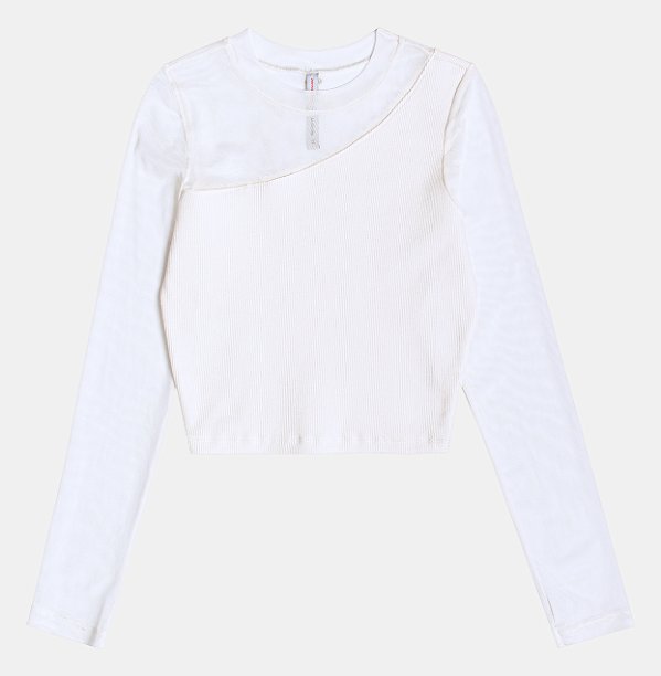 Blusa Teen Essential Mix Perola