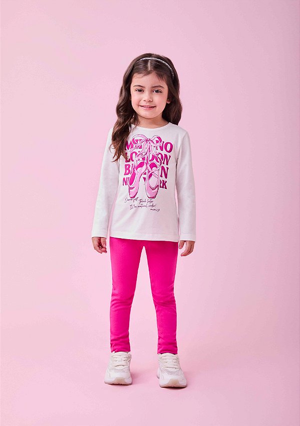 Conjunto Infantil Sapatilha Bale Pink Momi