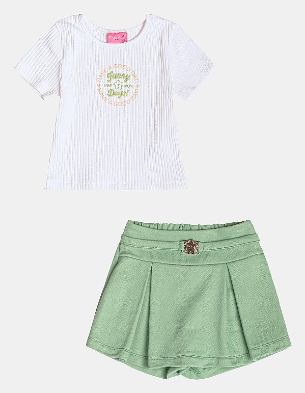 Conjunto Infantil Funny Verde Momi
