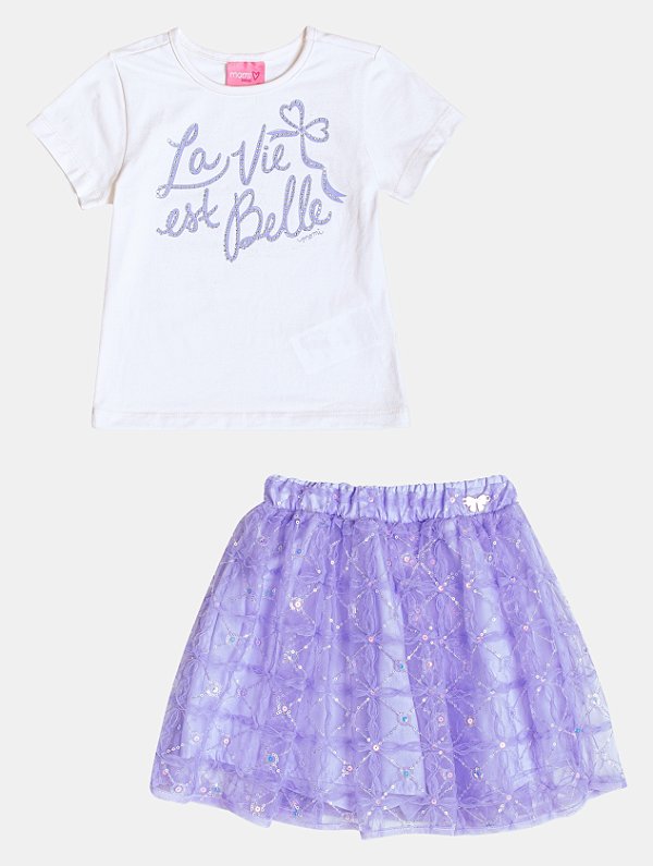 Conjunto Infantil Las Vie Lavanda Momi