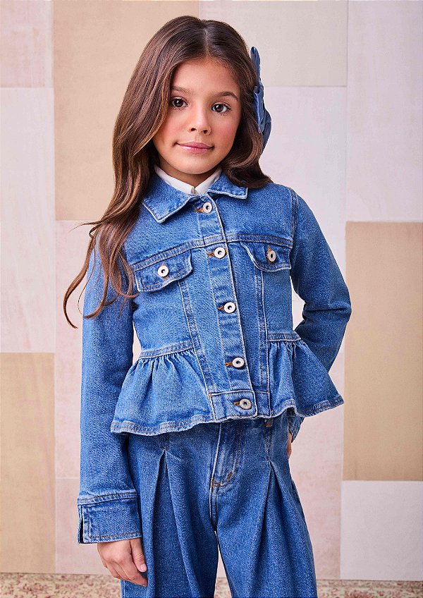 Jaqueta Jeans Infantil Anime