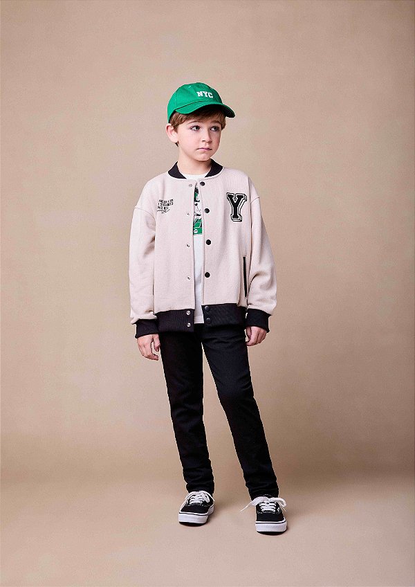 Jaqueta Bomber Infantil Youccie Argila