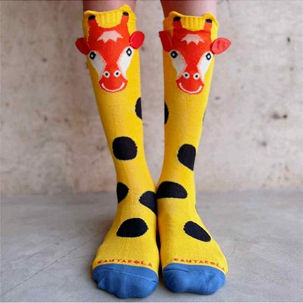 Meia Infantil Girafa Cantarola