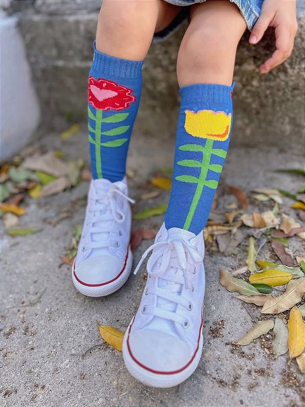 Meia Infantil Jardim Secreto Cantarola