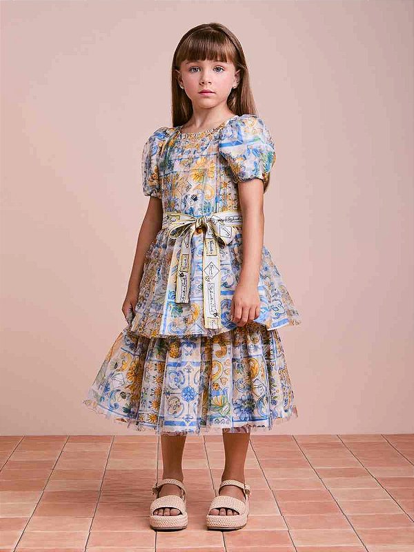 Vestido Infantil Kids Eaxn Anime