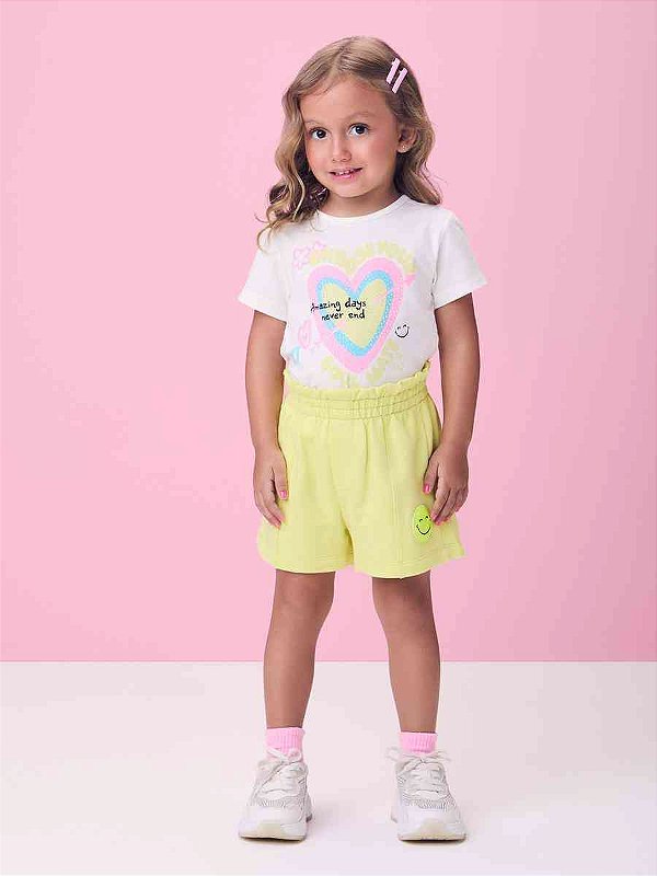 Conjunto Infantil Coração Flecha Momi