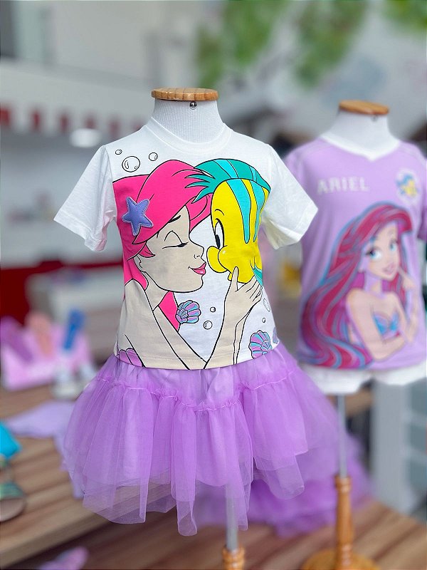 Blusa Infantil Pequena Sereia Momi