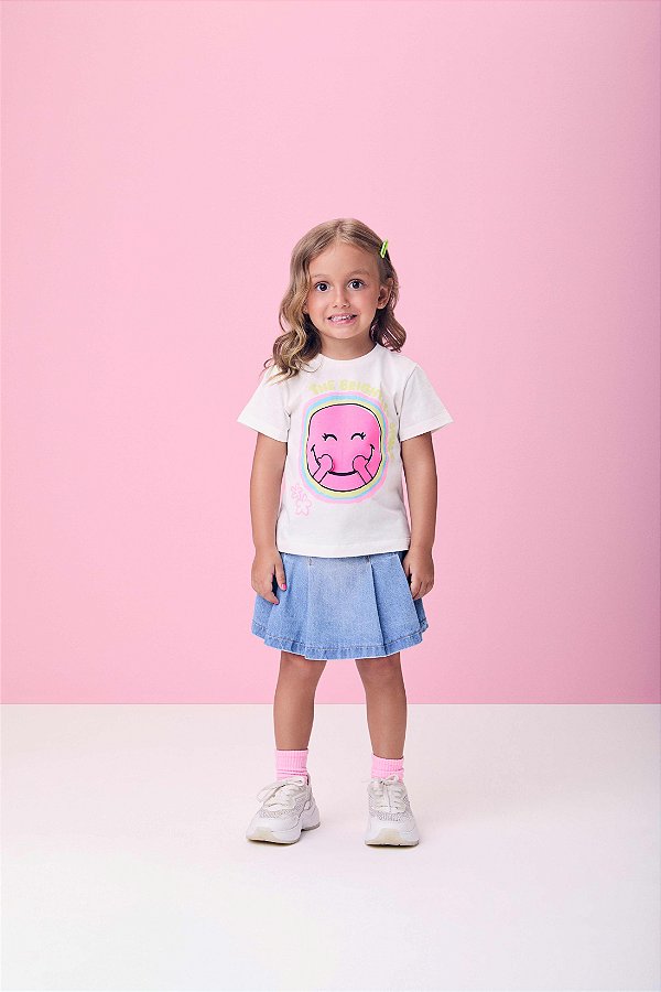 Blusa Infantil Smile Patch Patinhas Momi