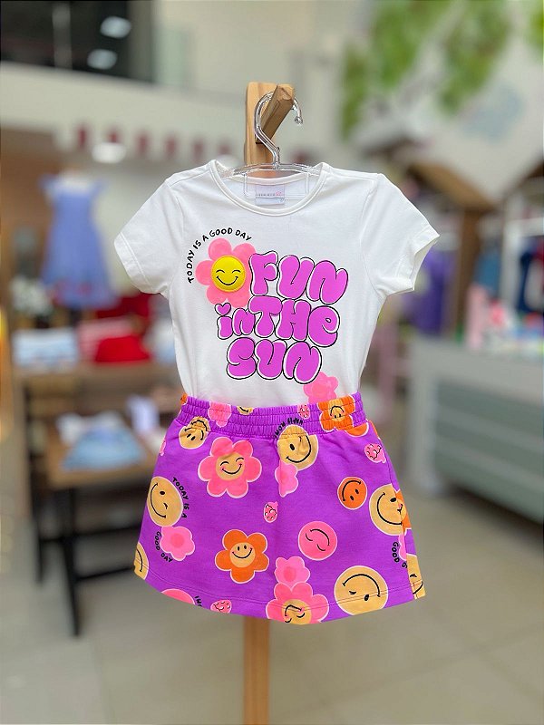 Conjunto Infantil Smile Lavanda Momi