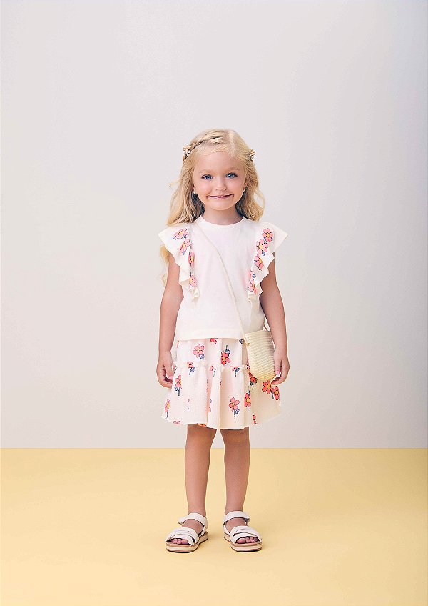 Conjunto Infantil Anarruga Flores Momi
