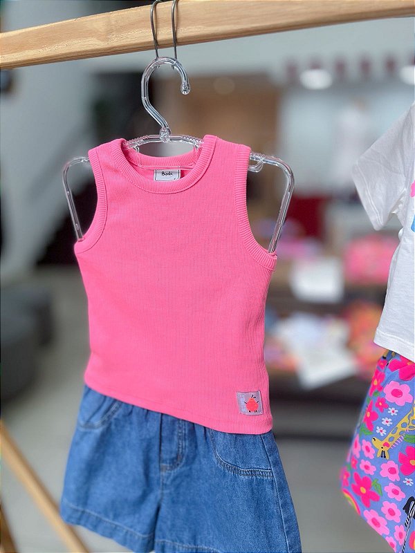 Regata Infantil Essential Rosa Bimbi