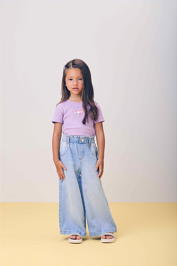 Calca Jeans Infantil Com Pingente Momi