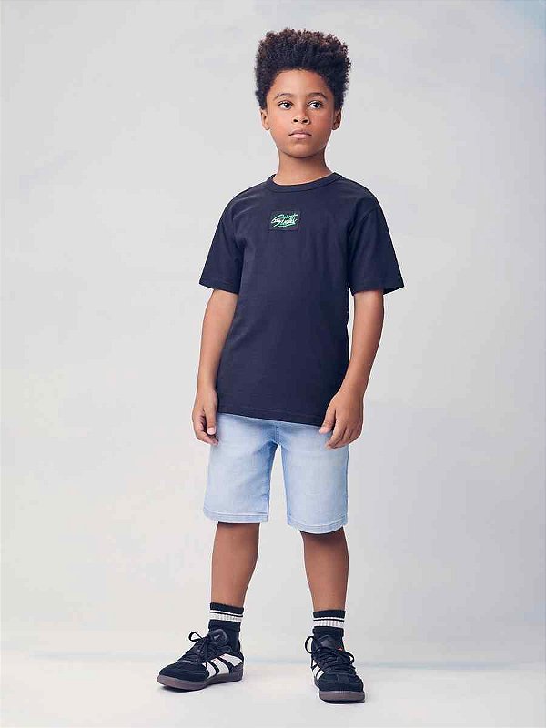 Bermuda Infantil Jeans Claro Youccie