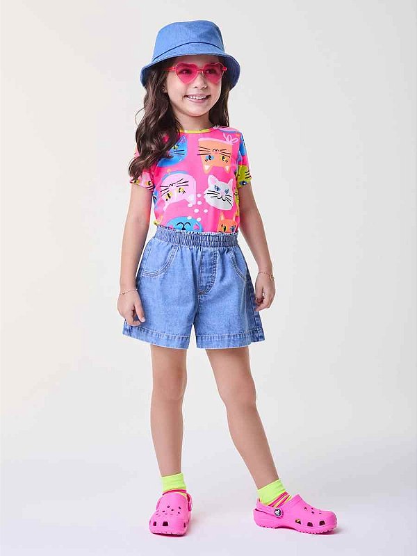 Shorts Infantil Jeans Bimbi