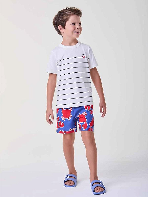 Camiseta Infantil Listras Siri Bimbi