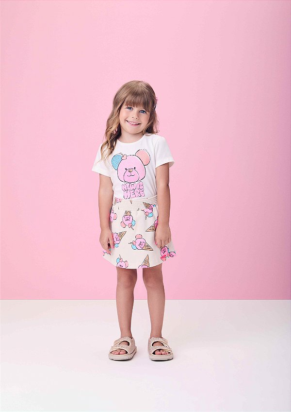 Conjunto Infantil  Urso Sorvete Momi
