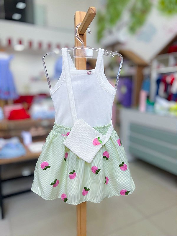 Conjunto Infantil Maças Listrado Momi